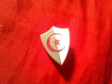Insigna Fotbal Turcia - Echipa Nationala , metal si email , h=2,2cm