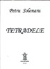 Tetradele - Petru Solonaru | Carte Romaneasca cu Autograf, Editura Contact International, 2013, Brosata, 90 Pagini