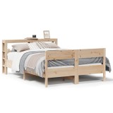 Cumpara ieftin Cadru de pat fara saltea, 150x200 cm, lemn masiv pin