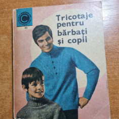 tricotaje pentru barbati si copii - din anul 1971