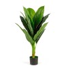 Planta decorativa artificiala colocasia &ndash; 100 cm, verde Best CarHome