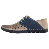 Cumpara ieftin Pantofi casual barbati piele naturala - Dogati shoes maro bleumarin - Marimea 41