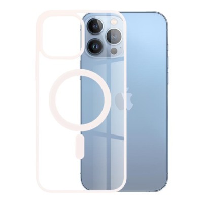 Husa pentru iPhone 13 Pro Max - Techsuit MagSafe Pro - Nude Pink foto