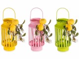 Cumpara ieftin Set 3 felinare metal decorate cu Lamai &Oslash; 12 cm x 31.5 H