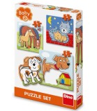 Puzzle Bebeșki 3 Buc. Animale