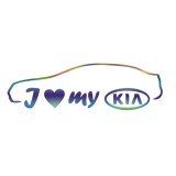 Cumpara ieftin Sticker Kia I Love My , Autocolant Personalizat pentru Fanii Brandului Kia