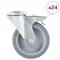 Roti pivotante cu gaura pentru surub, 24 buc., 100 mm