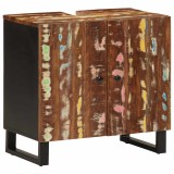 vidaXL Dulap de chiuvetă 62x33x58 cm lemn masiv reciclat&amp;lemn compozit