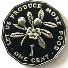 JAMAICA 1 CENT 1976 PROOF, FAO foto