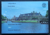 Olanda set 2 1/2 , 1 gulden 25 centi, 10 centi , 5 centi 1987 UNC PROMO, Europa