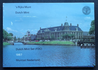 Olanda 5 10 25 centi 1 2 1/2 guldeni 1987 foto