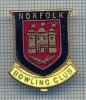 AX 308 INSIGNA BOWLING- NORFOLK - BOWLING CLUB -MAREA BRITANIE