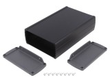Carcasă universală TEKO TEKAL cu lame de fixare și panou, 106mm, aluminiu negru