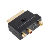Adapt SCART-3RCA+SVID t-m I-O aurit