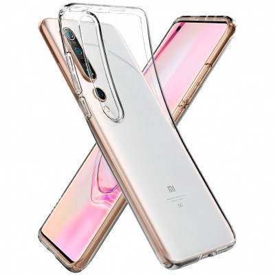 Husa TPU Spigen LIQUID CRYSTAL pentru Xiaomi Mi 10 5G / Xiaomi Mi 10 Pro 5G, Transparenta ACS00863 foto