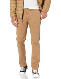 Pantaloni chino pentru barbati , confortabili, stretch spalati, drepti,30W/28L, 30, Khaki, Lungi