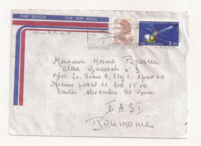 FD14 - Plic Circulat international Franta - Romania (Iasi ) , 1983 foto