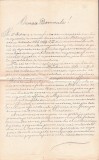 A3849N Sigismund Borlea, deputat al cercului Hălmagiu, scrisoare către alegători semnată olograf, 1875, Baia de Criș