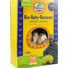Banane Baby Bucati Uscate Bio si Fairtrade 100 grame Kipepeo
