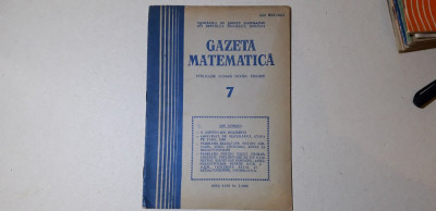 Gazeta matematica Nr7 / 1988 foto