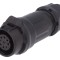 Conector circular mamă 9 pini aurit IP67