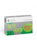 K2+D3+Omega 3, 30 capsule moi, Laboratoarele Remedia