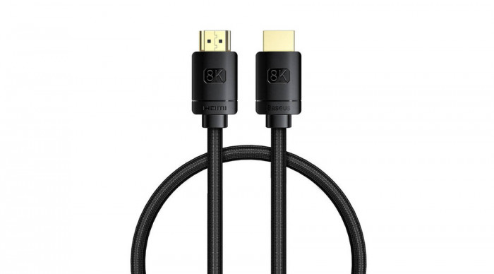 Baseus Cablu HDMI de &icirc;naltă definiție 0,5 m, 8K (negru)