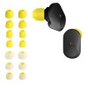Set 14 Eartips Silicon Kwmobile Alb/Galben pt. Sony WF-1000XM3/XM4, Rezistente la șocuri, Casti