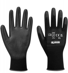 Manusi reutilizabile invelite cu PU, marime L/9, HILMANN foto