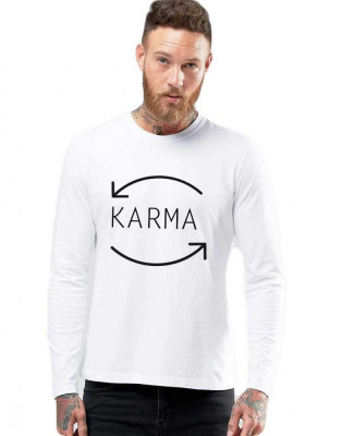 Bluza barbati alba - Karma - M foto