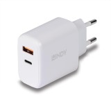 Incarcator Lindy USB Type-A &amp;amp; C 30W &amp;quot;LY-73424&amp;quot; (timbru verde 0.18 lei)