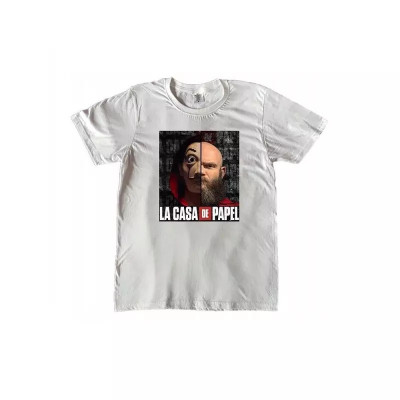 Tricou pentru barbati La Casa de Papel Helsinki Alb XL foto