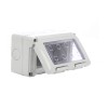Cadru aparent Gewiss System GW27044, 4 module, IP55, gri, pentru priza / intrerupator