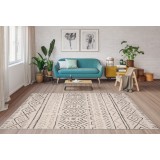 Covor Premium Belgian Model Sparta 19578-286, Marime 160 x 230 cm, Bej, Antialergic, Polipropilena, Living, Dormitor, Sufragerie, Birou