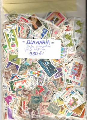 BULGARIA.Lot peste 1.650 buc. timbre stampilate foto