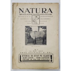 NATURA , REVISTA PENTRU RASPANDIREA STIINTELOR , Nr. 5 , 1933