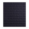Tapet 3D Black design perete modern din caramida in relief, Autoadeziv , 77x70 cm