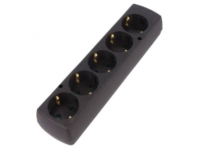 Conector Alimentare AC Mamă Splitter Negru 250V 16A foto