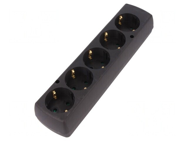 Conector Alimentare AC Mamă Splitter Negru 250V 16A