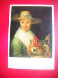 HOPCT 23245 FATA CU COCOS- JACOB GERRITSZ CUYP [1594-1651] - MUZEE RUSIA - CP PICTURA --NECIRCULATA