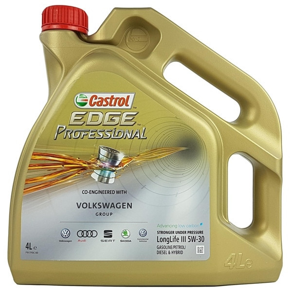 Ulei motor Castrol PROF 5W30 PROFESSIONAL LL 3- VW- TITANIUM FST. ACEA C3. pentru motoare pe benzina si diesel cu filtru de particule. VW 504 00/ 507