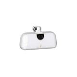 Mini powerbank Dudao K20SL 5000mAh cu conectori Lightning / USB-C - alb