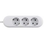 Prelungitor Bachmann SMART 3xCEE7/3, fara intrerupator, lungime cablu 3m, H05VV-F