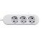 Prelungitor Bachmann SMART 3xCEE7/3, fara intrerupator, lungime cablu 3m, H05VV-F