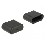 Protectie impotriva prafului pentru conector USB-C tata set 10 buc, Delock 64008