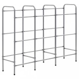 Cumpara ieftin Raft de depozitare pentru 9 lazi, argintiu, 145x33x116 cm, otel