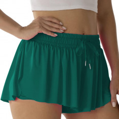 Pantaloni scurți sportivi pentru femei Alergare Tenis Shorts Fluture Fete 2-în-1