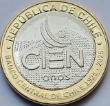 100 Pesos 2025 Chile, 100 Years of the Central Bank of Chile, unc