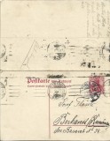 CP861N Postkarte mit Antwort circulată Posen-București, 1913, Circulata, Printata