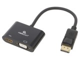 Convertor DisplayPort 1.2 Negru HDMI/VGA